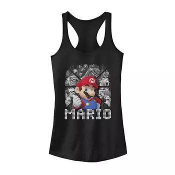 Майка для юниоров Super Mario Bad Guy со вставками Licensed Character, черный