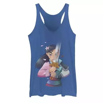 Майка для юниоров в стиле аниме «Мулан» Disney's Half Girl Half Warrior Licensed Character