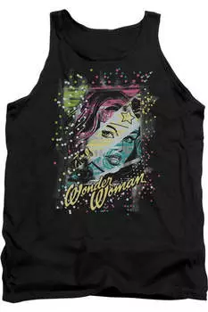 Майка для взрослых DC Comics Color Block Gildan, черный