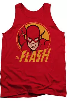 Майка для взрослых DC Comics Flash Flash Circle Gildan, красный