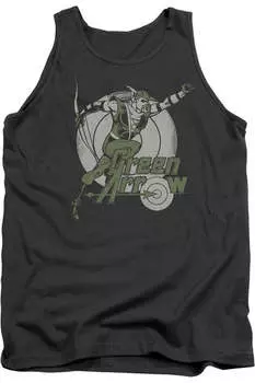 Майка для взрослых DC Comics Right On Target Gildan, цвет charcoal