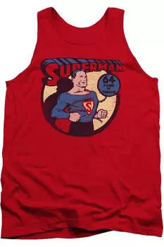 Майка для взрослых DC Comics Superman 64 Gildan, красный