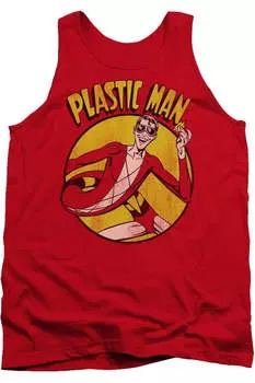 Майка для взрослых из пластикового костюма DC Comics Gildan, красный