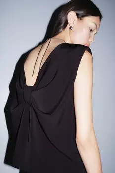 Майка для завязывания H&M, черный