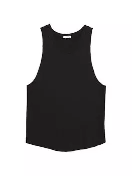 Майка Eberjey с коротки вырезом, черный