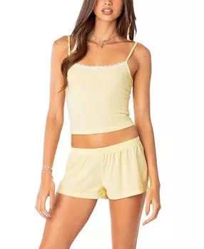 Майка Edikted Irene Pointelle, желтый