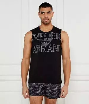 Майка Emporio Armani Regular Fit, черный