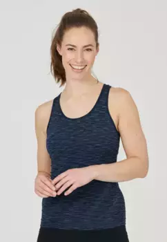 Майка ENDURANCE "Crina", бесшовная отделка, темно-синий