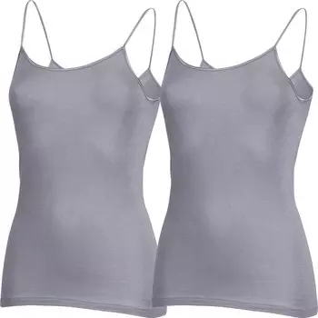 Майка Erwin Mller mit Spaghettitrgern 2er Pack, серый