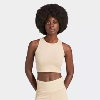 Майка Essentials Plus Crop Tank adidas Originals, цвет magic beige