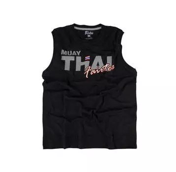 Майка Fairtex MTT32, неоновый черный / серебристый