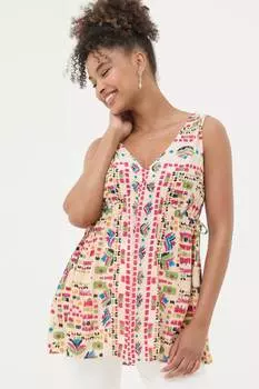 Майка Fatface Charlie Trail Marks Fat Face, бежевый