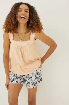 Майка Fatface Viv с вышивкой Fat Face, оранжевый