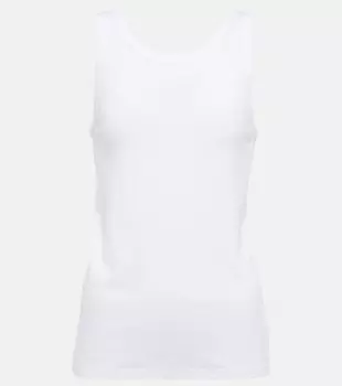 Майка Frankie из хлопкового джерси THE ROW, белый