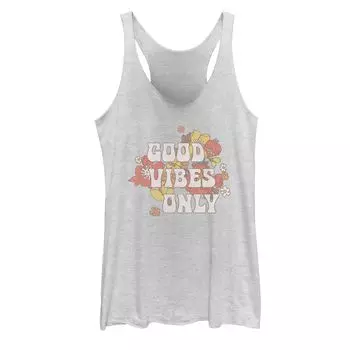 Майка Good Vibes Only с цветочным фоном для юниоров