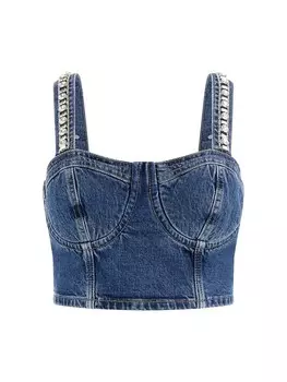 Майка GUESS Top, синий деним