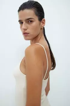 Майка H&M, бежевый