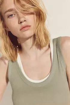 Майка H&M, хаки