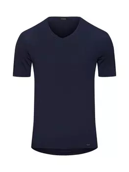 Майка Hanro V Shirt Natural Function, темно-синий