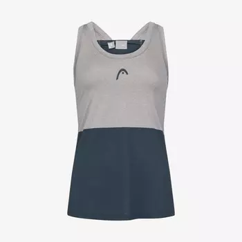 Майка Head, цвет grau/navyblau
