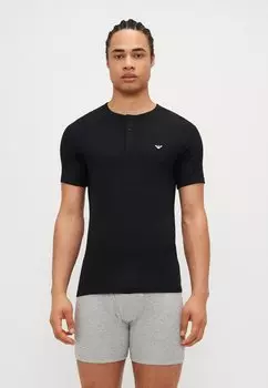 Майка HENLEY Emporio Armani, черный