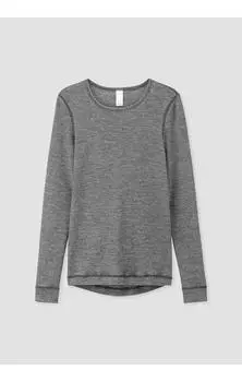 Майка Hessnatur Langarm Shirt, антрацит