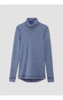 Майка Hessnatur Rollkragen Shirt, темно синий