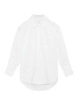 Майка High-Low рубашка ANINE BING, белый