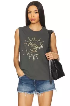 Майка "High vibes bowery" от Spiritual Gangster, ash