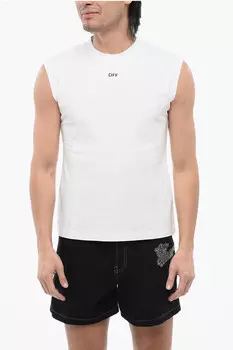 Майка хлопковая Off-White, белый