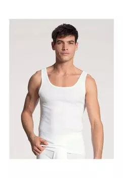Майка хлопок 1:1, хлопок, мужская CALIDA, белый