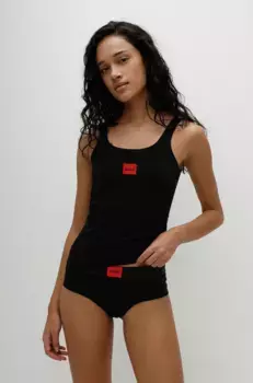 Майка HUGO Underwear "VEST RED LABEL", с фирменной этикеткой, черный