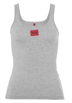 Майка HUGO Underwear "VEST RED LABEL", с фирменной этикеткой, серый