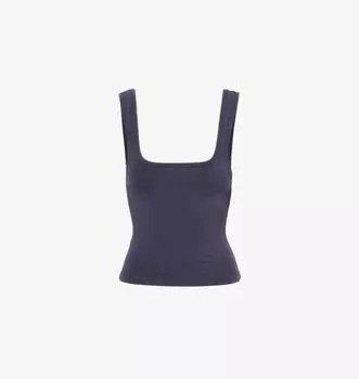 Майка из эластичного хлопка с квадратным вырезом Entire Studios, черный