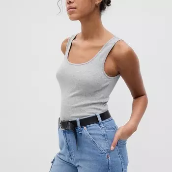 Майка из эластичного модала и хлопка Gap, серый