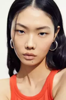 Майка из джерси в рубчик H&M, красный