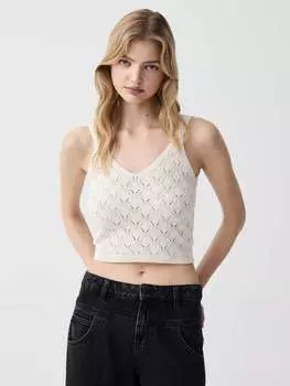 Майка из хлопка, цвет white