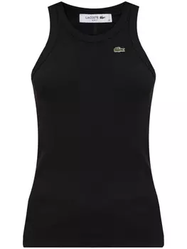 Майка из хлопка Lacoste, черный
