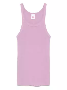 Майка из хлопка RE/DONE, фиолетовый