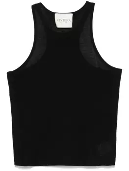 Майка из хлопка Riviera, черный