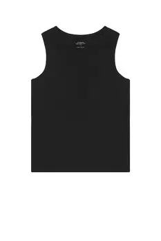 Майка из хлопка в рубчик Saturdays Nyc, черный