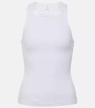 Майка из хлопкового джерси Devoted Alo Yoga, белый