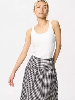 Майка из хлопкового с чашечками airism Uniqlo, белый