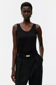 Майка из крепа Arket, черный