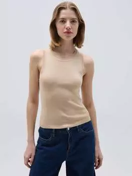 Майка из крепа-тинта-унита Ovs, цвет light beige