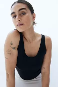 Майка из микрофибры H&M, черный