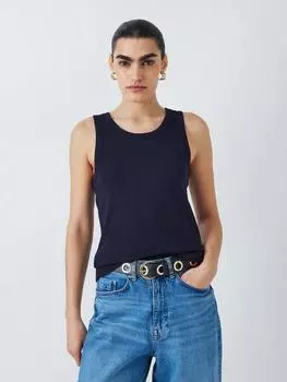 Майка из органического хлопка John Lewis, темно-синий