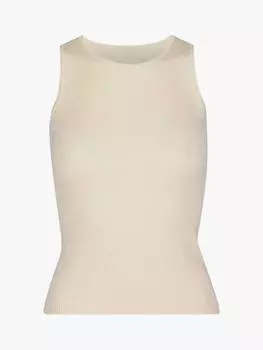 Майка из ребристого трикотажа A-VIEW, белый