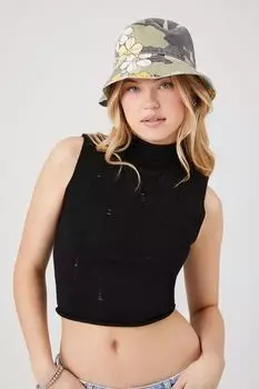 Майка из рваного свитера и трикотажа Forever 21, черный