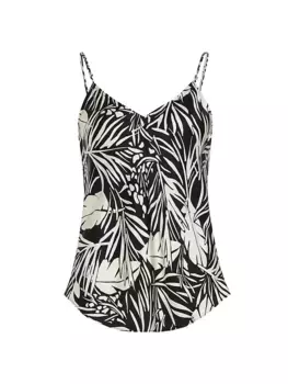 Майка из шелковой пальмы Frame, мультиколор